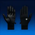 Ski Liner Gloves 1 Pair, Touchscreen Winter Gloves with Anti-Slip Palm, High Elastic Gloves for Men Women, Flip Fingertip Design 4