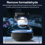 Solar Car Air Freshener Automatic Rotation Dashboard Fragrance Car Perfume Deodorant Oil Diffuser Auto Interiors Accessories 3