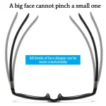 Reading Glasses Men Women Sports Anti-blue Light Reading Eyewear Black Red TR90 Frame Presbyopia Eyeglasses +100 to+400 glasses 5