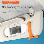 Magnetic Car Sunglasses Holder Sun Visor Glasses Clip PU Eyeglasses Hanger Portable Ticket Card Clip Auto Accessories 4