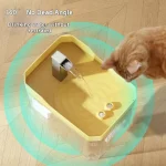 USB Cat Water Fountain with Auto Filter Transparent Anti-Dry Burning Recirculating Dispenser Includes Pump for Cats 3