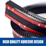 1.5M Car-Styling 5D Carbon Fiber Spoilers Styling DIY Refit Spoiler Universal For BMW Toyota Honda KIA Hyundai Opel Mazda 3