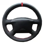 Car Steering Wheel Cover Artificial Leather Red Marker For Volkswagen VW Passat B5 1996-2005 Golf 4 1998-2004 Seat Alhambra 2