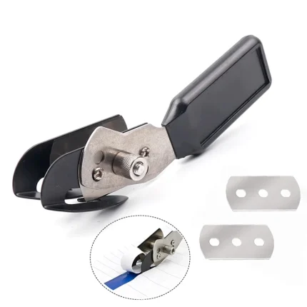 ALIWRAP Safety Double Heads Vinyl Cutter Knife Car Wrap Film Paperback Slitter Carbon Film Sticker Cutting Tool with Metal Blade