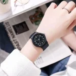 Exam Watch Silicone Strap Simple Women Watch Student Ladies Quartz Wristwatch Waterproof Round Small Dial for Women 3