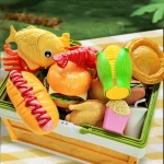 Children's Kitchen Toy Set Simulated Kitchen Cutting Cookware Simulated Fruits Cutting Toys Cooking Accessories for Kids Gift 6