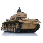 Henglong 1/16 7.0 German Panzer III H RC Tank 3849 2.4G Plastic RTR Simulation Battle Remote Control Toy for Adults Collectible 4