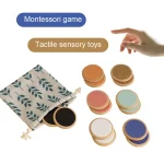 Children Montessori Sensory Toys Tactile Board Matching Game Tactile Classification Color Cognition Memory Training Kids Toys 2