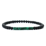 New Minimalist 4mm Bead Bracelet Unisex Emperor Onyx Small Stone Braclet Meditation Yoga Strand Braslet Couple Brazalete Pulsera 6