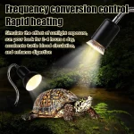 Reptile heating lamp holder UVA UVB Light Rotatable Basking Spot Light Simulated Sunlight For Turtle Lizard Dimmable 220-240V 3