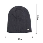 Warm Winter Knit Beanie Fleece Lined Warm Hat for Men Women Unisex Cold Weather Snow Cap Thermal Cushion Soft Touch 4