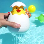 Baby Bathing Toy Kids Cute Duck Penguin Egg Water Spray Sprinkler Bathroom Sprinkling Shower Swimming Water Toys For Kids Gift 3