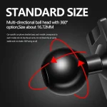 Car Special Phone Holder Stand 17mm Ball Head Base Interior GPS Mount Bracket For BMW 1/2/3/4/5/7 Series/X1X2/X3/X4/X5/X6/X7 5