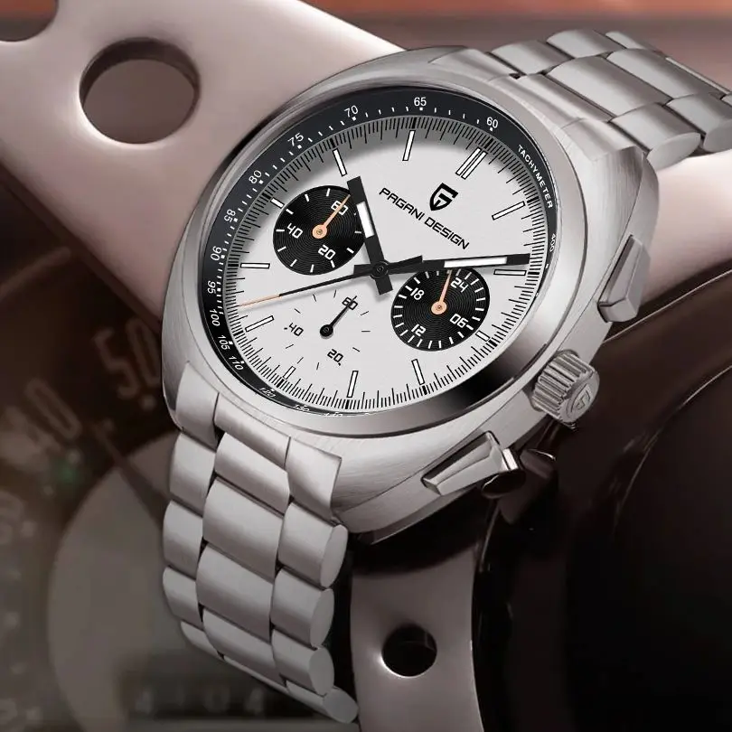PAGANI DESIGN 2025 New Panda Dial Men Watches Luxury Quartz Watch For Men Japan VK63 Sport Chronograph Sapphire glass Wristwatch PAGANI DESIGN 2025 New Panda Dial Men Watches Luxury Quartz Watch For Men Japan VK63 Sport Chronograph Sapphire glass Wristwatch