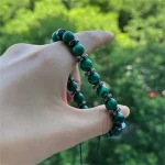4 Styles Fashionable Malachite Bracelet, Natural Stone Beads Bracelet for Men and Women Valentine's Day Gift 4