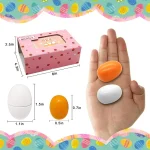6pcs Wooden Eggs Toy Egg Kitchen Toys Kids Play Food Cooking Kitchen Pretend Play Food Set for Baby Early Development & Learning 3