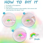 Handmade Magic Water Fuse Beads Creative Beads DIY Art Crafts Toys Magic Water Sticky Beads Sensory Toys Set with Accessories 3