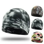 Autumn Winter Fleece Cap Warm Men Cycling Hiking Beanie Skiing Thermal Windproof Hat Camouflage Outdoor Elastic Skull Cap 6
