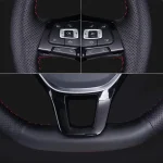 Car Steering Wheel Cover Artificial Leather Red Marker For Volkswagen VW Passat B5 1996-2005 Golf 4 1998-2004 Seat Alhambra 3
