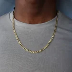 Exquisite Fashion 18K Gold Filled Necklace For Women Men Size 16-30 Inch Jewelry 4mm Figaro Chain Necklaces Wholesale 3