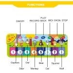 Piano Mat for Kids 80*30cm Toddlers Floor Keyboard Dance Mat Play Musical Carpet Music Instrument Toys Toddlers Girl Boy Gift 4