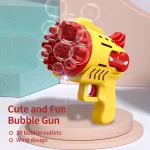 Light-Up Bubble Gun - 29-Hole Gatling Blaster for Boys & Girls 6-14 Years Old (Battery & Bubble Liquid Not Included) 3