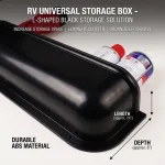 Universal Fit Car Door Handle Storage Box Van Camper Door Panel Tray Cover Auto Accessories 5