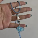 Boho Kpop Colorful Sugar Star Tassel Pendant Choker Necklace for Women Sweet Love Heart Chain Aesthetic Y2K Jewelry Accessories 3