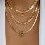 Vintage New Gold Color Multiple Styles Necklace For Women Boho Trendy Multi-Layer Crystal Pendant Necklaces Set Jewelry Gifts 4