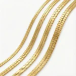 Minimalist Unisex Snake Choker Chain Necklace Stainless Steel Herringbone Gold Plated Boho Vintage Jewelry Gift For Women Men 4