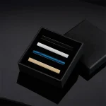Tie Clip For Men Business Party Minimalist Tie Clips And Cufflinks To Man Shirt Gift Box Jewelry Men's Cuff Man Fashion Lawyer 2