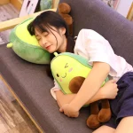 New Cute Avocado Plush Toy Doll Children's Sleeping Pillow Large Doll Holiday Gift Kawaii Creative Fruit Rag Doll Cushion 5