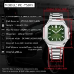 PAGANI DESIGN 2025 New Men's Quartz Wristwatches TMI VH31 37MM 10Bar Waterproof 316L Luxury Stainless Steel Sapphire Men's Watch 2