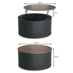 Round Coffee Table with Storage, 31.5" Lift Top Coffee Table, Mid Century Modern Coffee Tables for Living Room,, Customized 2