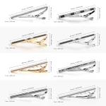 7/8 PCS Tie Clips Set With Gift Box Wedding Guest Gift Luxury Men's Jewelry Business Man Shirt Cufflinks Gift For Husband 3