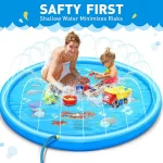 170CM Kids Paddling Pad Inflatable Water Jet Swimming Pool Summer Beach Outdoor Games Toy Lawn Swimming Pool Mat Kids Toys 3