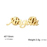 Sipuris Custom Name Brooch For Women Men Stainless Steel Personalized Trendy Pins Badge Nameplate Brooch Jewelry Weddings Gifts 6