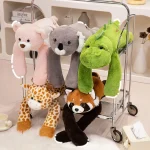 50/60/65cm Long Arm Stuffed Animal Arm Weighted Soft Plush Pillow Raccoon Koala Bear Sloth  Dinosaur Gift for Boys and Girls 2