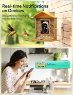 Solar-Powered Smart Bird Feeder with Camera, AI Bird Identification, Auto Video Capture & Instant Alerts for Outdoor Use 3