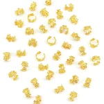 40Pcs Vine Leaf Shaped Alloy Hair Braid Ring Vintage Hair Pin For Dreadlock Women Girls summer Hair Accessories Loc Hair Jewelry 2