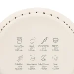 Transparent Glass Fry Bowl Air Fryer with 8 Preset Modes 31.5 Inch Power Cord Touchscreen Digital Display and Good Heat Dissipa 5