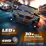 4WD RC Drift Car Remote Control GTRPRO AE86PRO Model 4x4 Racing RTR Radio Truck Vehicle Toy Gift for Boy Girl Children Kid Adult 3