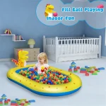 Inflatable Sprinkler Pool for Kids Cute Dinosaur Kiddie Pool 3-in-1 Backyard Splash Pad Swimming Outdoor Water Toys for Toddlers 4
