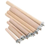 Parrot Pet Raw Standing Stick Wood Hanging Stand Rack Toy Sticksstand Parakeet Branch Perches For Bird Cage Bar Pet Supplies 6