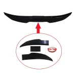 Universal 3pcs Sedan Rear Trunk Tail Rear Wing Spoiler 46.06-50.0inch Adjustable DIY Refit Boot Wings Spoiler Car Accessory 3