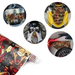 JDM Graffiti Painting Car Film Wrap Waterproof Modification Protective Stickers for Auto Bicycle Motorcycle Skateboard Universal 5