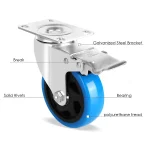 Transport Rollers 100MM Swivel Casters with Brake For All Types Of Floors, Furniture Transport Industrial Transport & Logistics 5