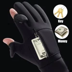 Winter Warm Touch Screen Gloves Outdoor Windproof Cold-proof Gloves Men Cycling Fishing Ski Gloves 2