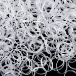 Clear Ponytail Ropes Rubber Bands Holder Elastic for Women Girls Bind Tie Holder Hair Accessories Hair Styling Tools 2