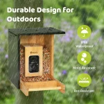 Smart Bird Feeder with Camera, Solar Powered, 2K HD Live Stream, AI Recognition for Bird-Watching & Learning 4